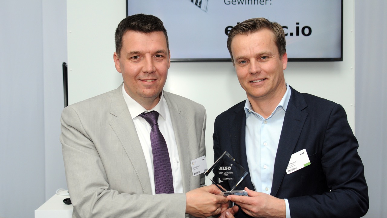 At the ALSO startup award 2015 ceremony: Renat Zubairov and Mirko Minnich
