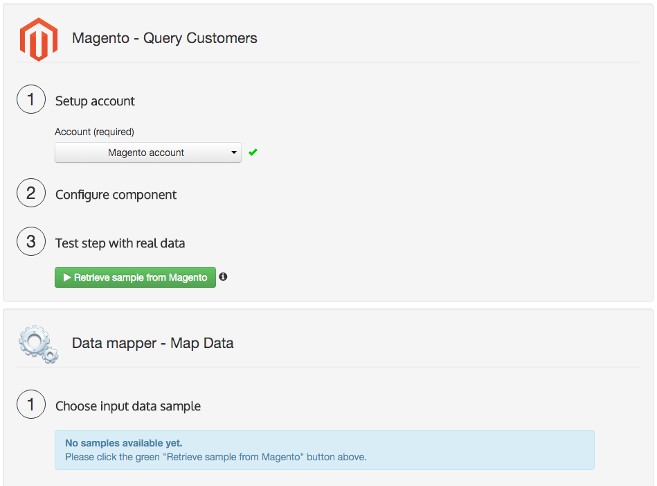 Step-by-step execution example