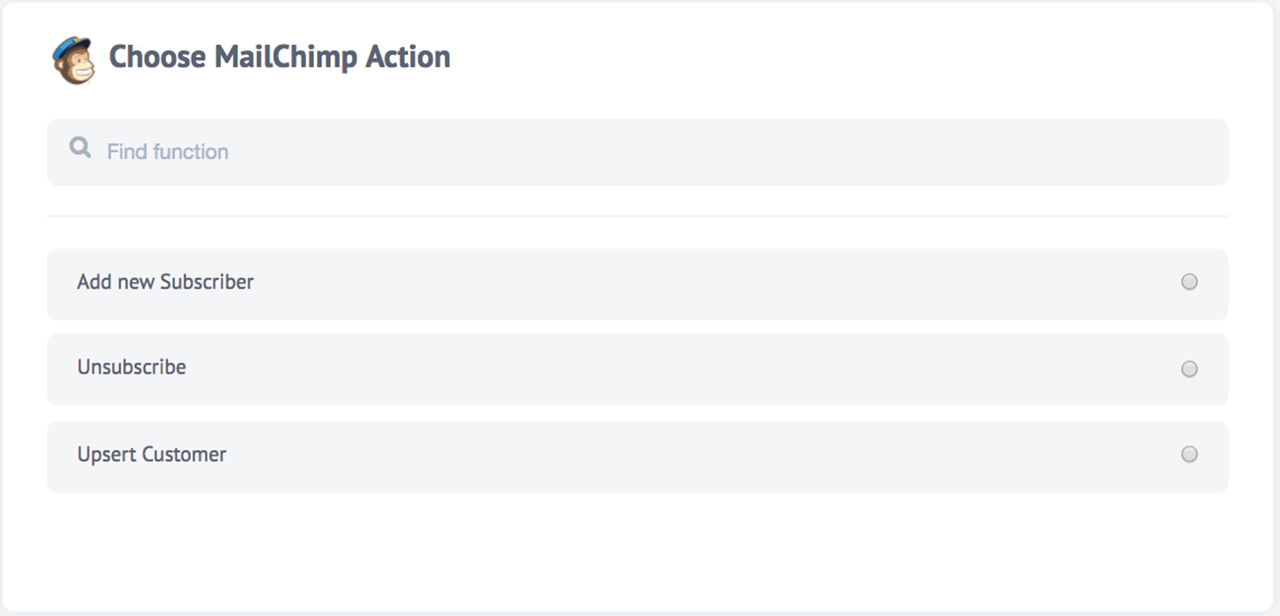 Integration Component MailChimp