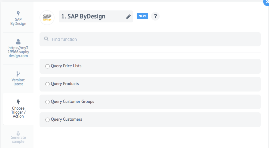 SAP Business ByDesign connector for elastic.io iPaaS