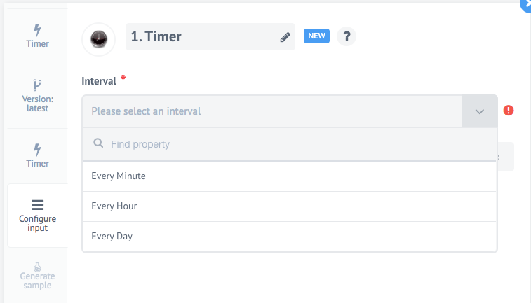 Timer connector for elastic.io iPaaS